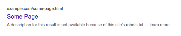 Some page in Google search results when disallowed by robots.txt